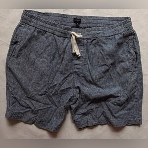 Like New JCrew men’s linen Shorts chambray color size XL
